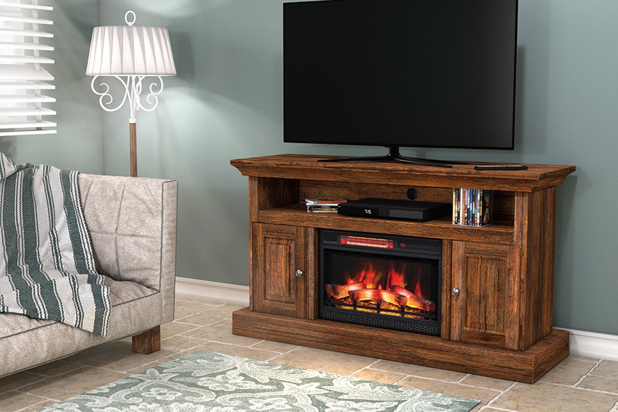 Hartford TV Console with Fireplace